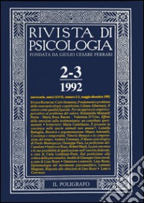 Rivista di psicologia (1992). Vol. 2-3 libro di Rotili M. (cur.)