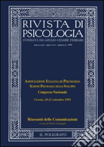 Rivista di psicologia (1995). Vol. 2 libro