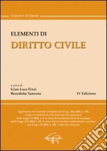 Elementi di diritto civile libro di Finzi G. L. (cur.); Sanzone B. (cur.)