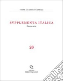 Supplementa italica. Vol. 26 libro