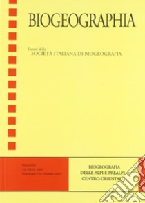 Biogeographia delle Alpi e delle Prealpi orientali libro