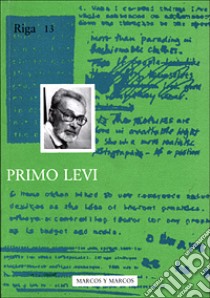 Primo Levi libro di Belpoliti M. (cur.)