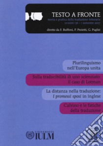 Testo a fronte. Vol. 56 libro di Celani S. (cur.); Fava F. (cur.); Ramazzotti M. (cur.)