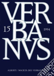 Verbanus. Rassegna per la cultura, l'arte, la storia del lago. Vol. 15 libro