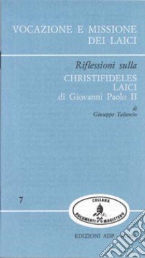 Vocazione e missione dei laici libro di Taliercio Giuseppe