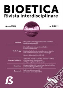 Bioetica. Rivista interdisciplinare (2021). Vol. 2 libro