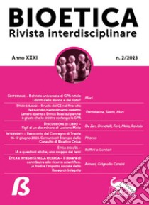 Bioetica. Rivista interdisciplinare (2023). Vol. 2 libro