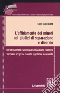 L'affidamento dei minori nei giudizi di separazione e divorzio. Dall'affidamento esclusivo all'affidamento condiviso. Esperienze pregresse e novità legislative... libro di Napolitano Lucio