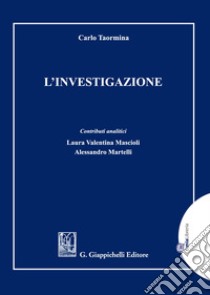 L'investigazione libro di Taormina Carlo