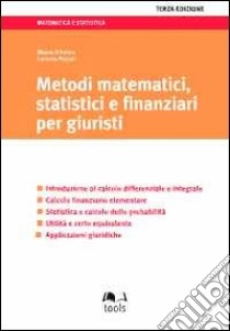 Metodi matematici, statistici e finanziari per giuristi libro di D'Amico Mauro - Peccati Lorenzo