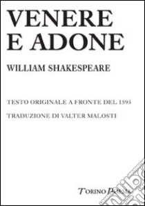 Venere e Adone libro di Shakespeare William