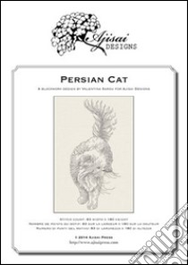 Persian cat. Blackwork design libro di Sardu Valentina