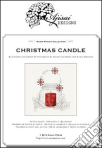 Christmas candle. Cross stitch and blackwork design libro di Sardu Valentina