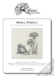 Snail family. Blackwork design libro di Sardu Valentina