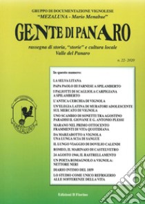 Gente di Panaro. Rassegna di storia, «storie» e cultura locale. Valle del Panaro. Vol. 22 libro di Gruppo documentaz. Vignolese «Mezaluna-M. Menabue» (cur.)