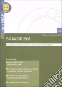 Bilancio 2008 libro di Pisani P. (cur.)