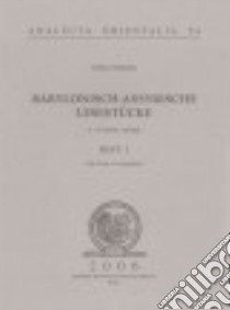 Babylonisch-assyrische Lesestücke libro di Borger Rykle