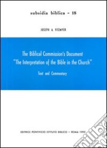 The Biblical commission's document 