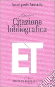 Citazione bibliografica libro di Revelli Carlo