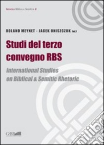 Studi del terzo convegno RBS libro di Meynet R. (cur.); Oniszczuk J. (cur.)