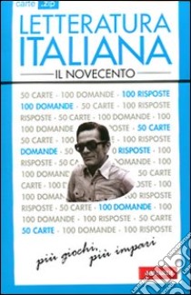 Letteratura italiana. Il Novecento. 50 carte libro