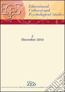 Journal of educational, cultural and psychological studies (ECPS Journal) (2010). Ediz. italiana e inglese. Vol. 2 libro