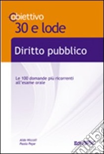 Diritto pubblico libro di Pepe Paola; Niccoli Aldo