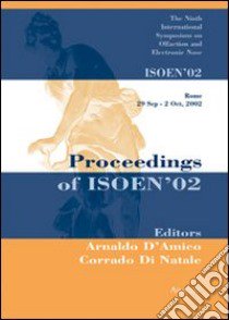 Proceedings of the Ninth International Symposium on Olfaction and Electronic Nose libro di D'Amico Arnaldo; Di Natale Corrado