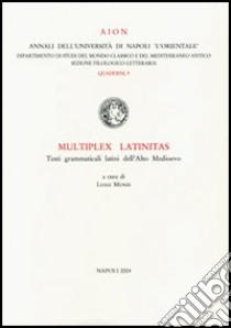 Multiplex latinitas. Testi grammaticali latini dell'Alto Medioevo libro di Munzi L. (cur.)