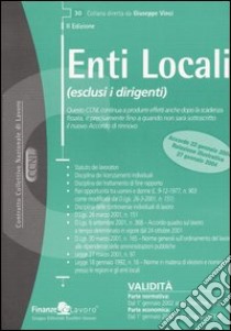 Enti locali (esclusi i dirigenti) libro