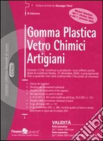 Gomma, plastica, vetro, chimici, artigiani libro