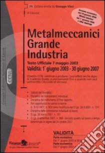 Metalmeccanici grande industria libro