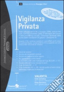 CCNL vigilanza privata libro