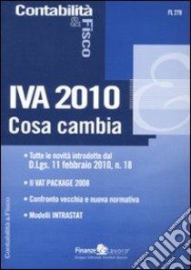 IVA 2010. Cosa cambia libro