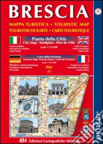 Brescia. Mappa turistica, carta città e provincia libro