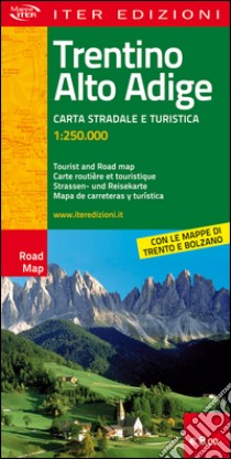 Trentino Alto Adige. Mappa stradale e turistica 1:250.000 libro