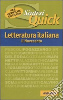 Letteratura italiana. Il Novecento libro di Craici Laura