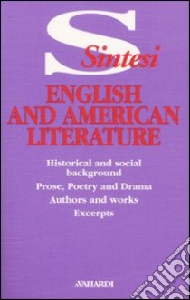 English and american literature. Nineteenth and twentieth century libro di Salvai Laura