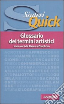 Glossario dei termini artistici libro