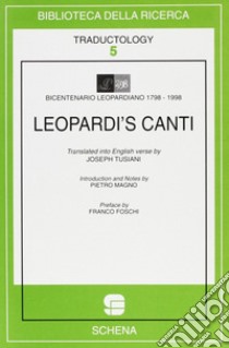 Leopardi's Canti libro di Magno P. (cur.)