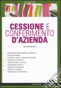 Cessione e conferimento d'azienda libro di Balducci Daniele