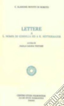 Lettere a L. Nomis di Cossilla ed a K. Mittermaier libro di Ilarione Petitti di Roreto Carlo; Casana Testore P. (cur.)