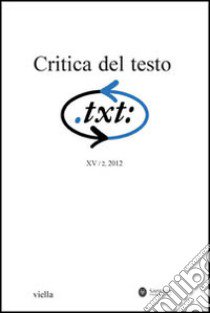 Critica del testo. Vol. 2 libro