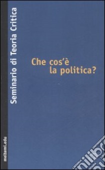 Che cos'è la politica? libro di Seminario di teoria critica (cur.)