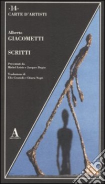 Scritti libro di Giacometti Alberto