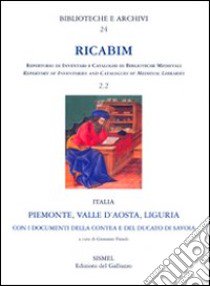 RICABIM. Repertorio di inventari e cataloghi di biblioteche medievali dal secolo VI al 1520 libro di Fiesoli G. (cur.)