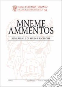 Mneme ammentos. Semestrale di studi e ricerche libro