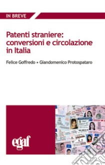 Patenti straniere: conversioni e circolazione in Italia libro di Goffredo Felice; Protospataro Giandomenico