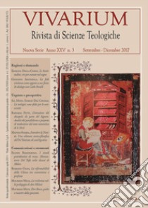 Vivarium. Rivista di scienze teologiche (2018). Vol. 1 libro