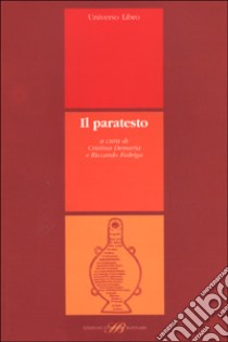 Il paratesto libro di Demaria C. (cur.); Fedriga R. (cur.)